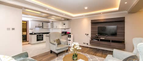 Pillow-top beds, laptop workspace, blackout curtains, soundproofing