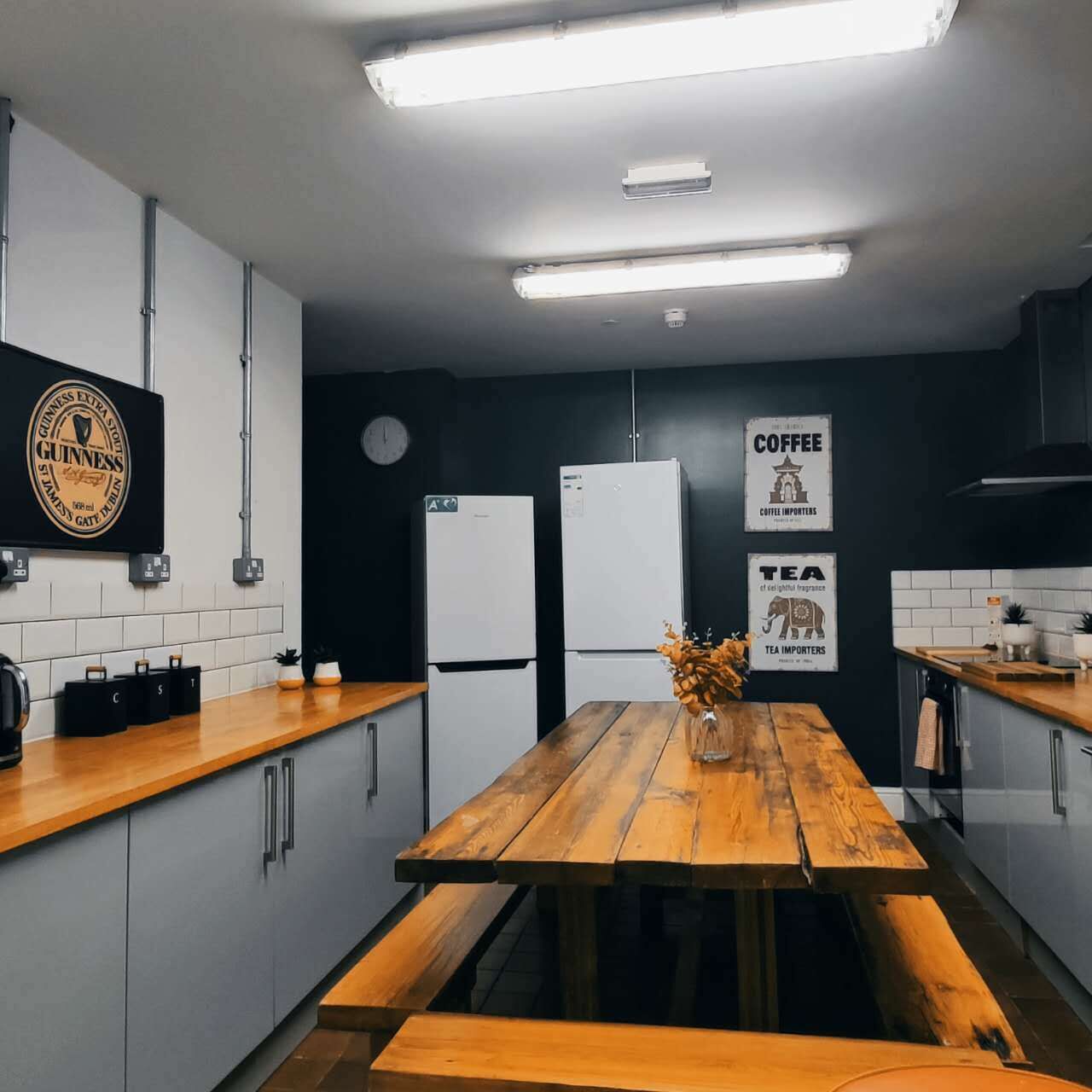 Phòng đôi | Bếp riêng | Tủ lạnh, lò vi sóng, lò nướng, máy rửa bát 