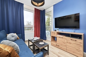 Apartamento, 1 habitación, balcón | Sala de estar