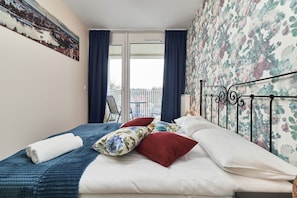 Apartamento, 1 habitación, balcón | Ropa de cama