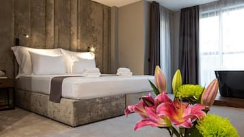 Studio – executive | Sengetøy av topp kvalitet, safe på rommet og individuelt dekorert