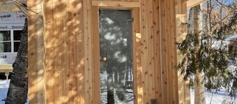 Lakefront Cabin - dock, beach, sauna, and views!