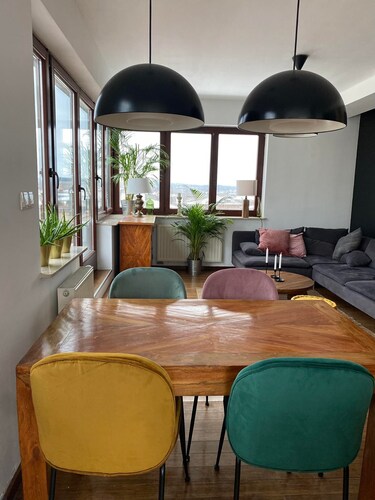 Beautiful, stylish apartment with a large terrace and a parking space