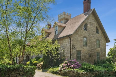 Exterior. Stunning Historic Maine Stone Castle