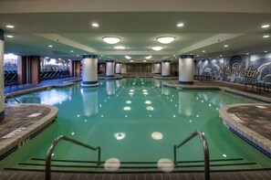 Indoor pool, a heated pool