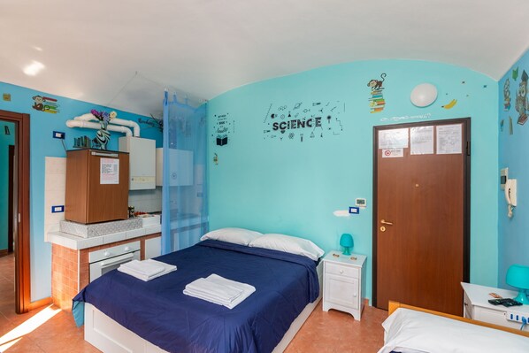 Premium bedding, minibar, desk, laptop workspace