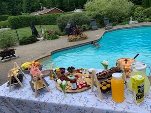 Piscine extérieure, piscine chauffée