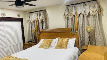 2 habitaciones, tabla de planchar con plancha, wifi y ropa de cama