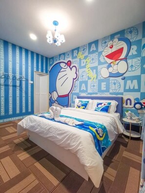 Family Room, Multiple Beds | 1 bedroom, iron/ironing board (on request), WiFi (free), bed sheets