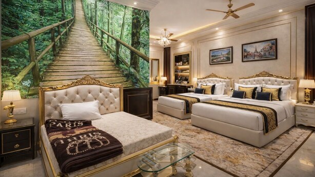 Zambo room | 1 bedroom, free WiFi, bed sheets - Hotel Virasat Palace By GRB (Mathura)