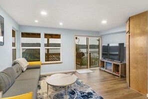 TV connectée, cheminée, jeux vidéo, livres