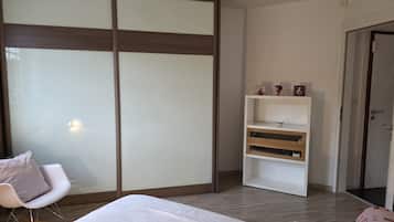 Family Apartment | 1 bedroom, premium bedding, iron/ironing board, free WiFi