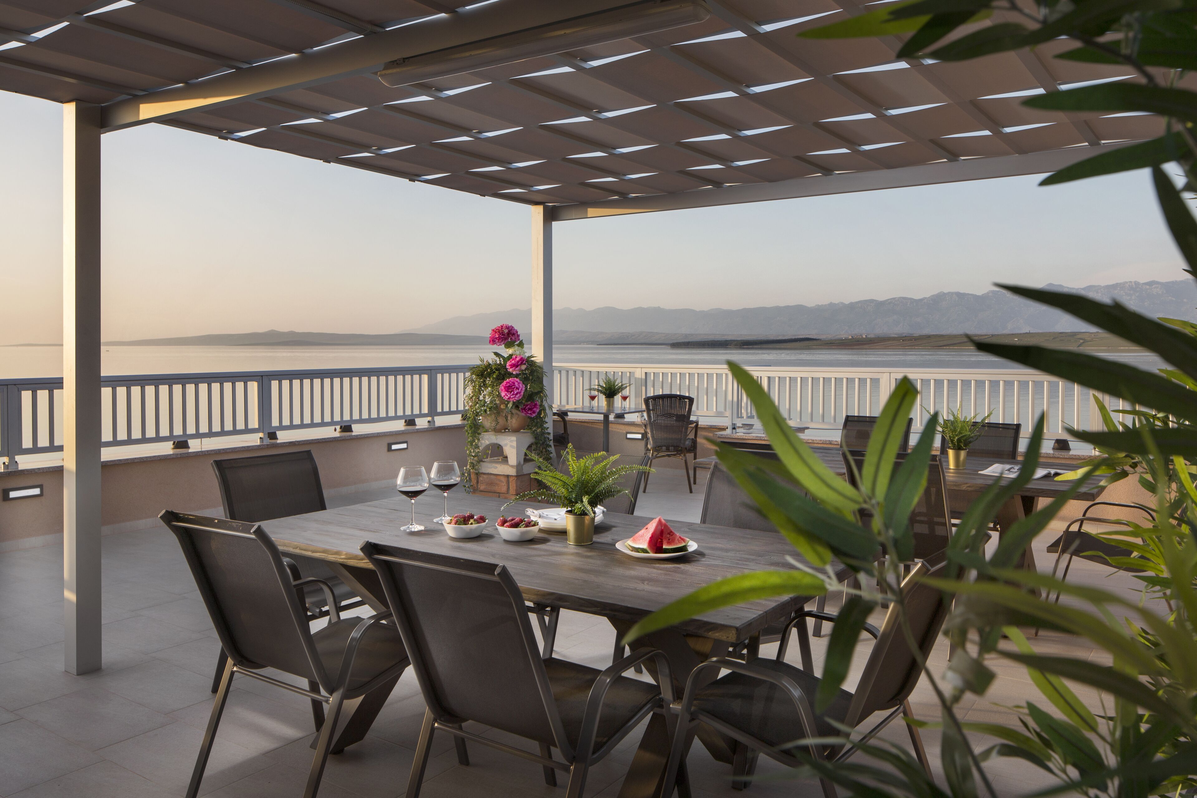 Blick von der Unterkunft