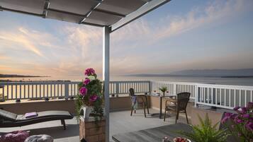 Blick von der Unterkunft