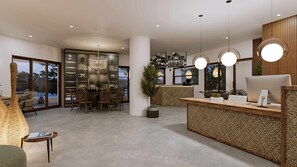 Een seizoensgebonden buitenzwembad en parasols bij het zwembad