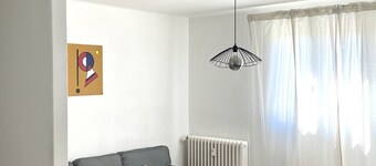 Bright, open-plan apartment