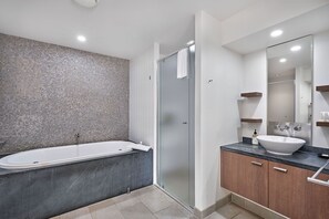 Hair dryer, towels