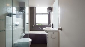 Hair dryer, towels