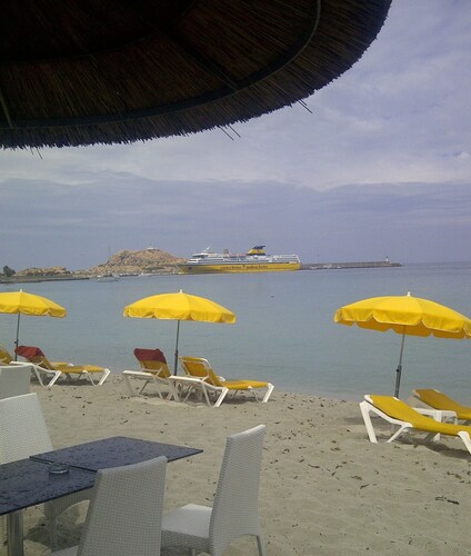 DANS MAISON VUE MER T3/4PERS. 
TERRASSE   CLIM 
À 800m A PIED D’ILE  ROUSSE