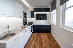 Superior-lejlighed - boblebad - byudsigt (Apt 2) | Opholdsområde | Smart-tv, Netflix, streamingtjenester