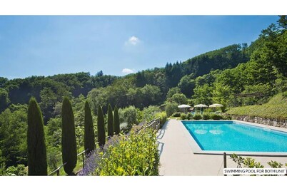 Design house in Tuscan style surrounded by nature