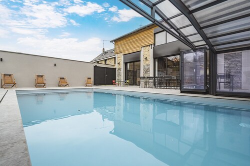  Gîte 5⭐ with heated pool - 15 people - Luxe & Nature en Ardennes
