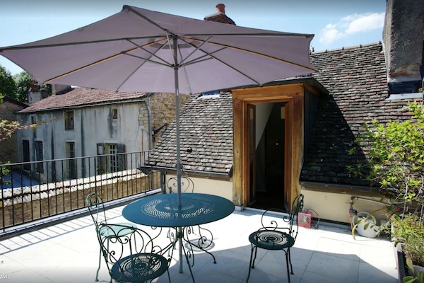 terrasse sur les remparts de Beaune