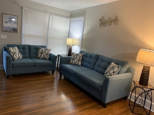 Charming house with a large fenced lot in a central location