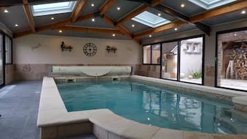 Indoor pool, a heated pool