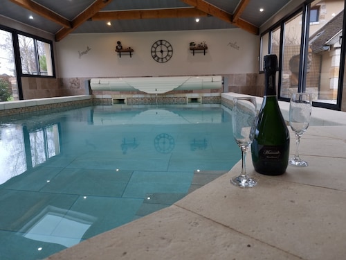 Charming gite in Champagne with heated indoor pool