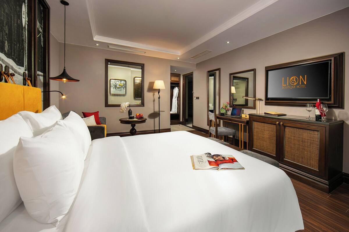 Ropa de cama de alta calidad, colchones con efecto memoria y minibar 