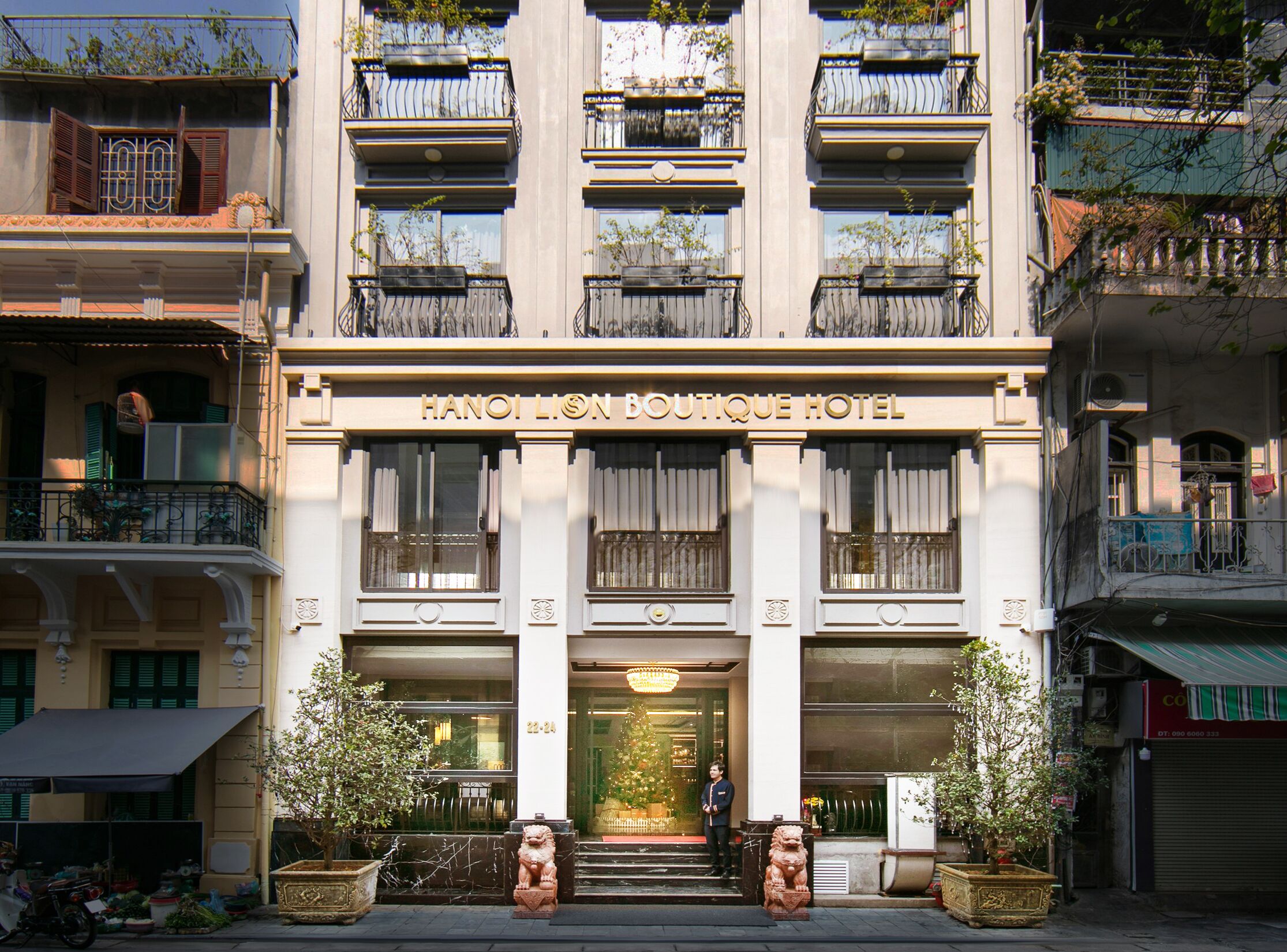 Majoituspaikan julkisivu