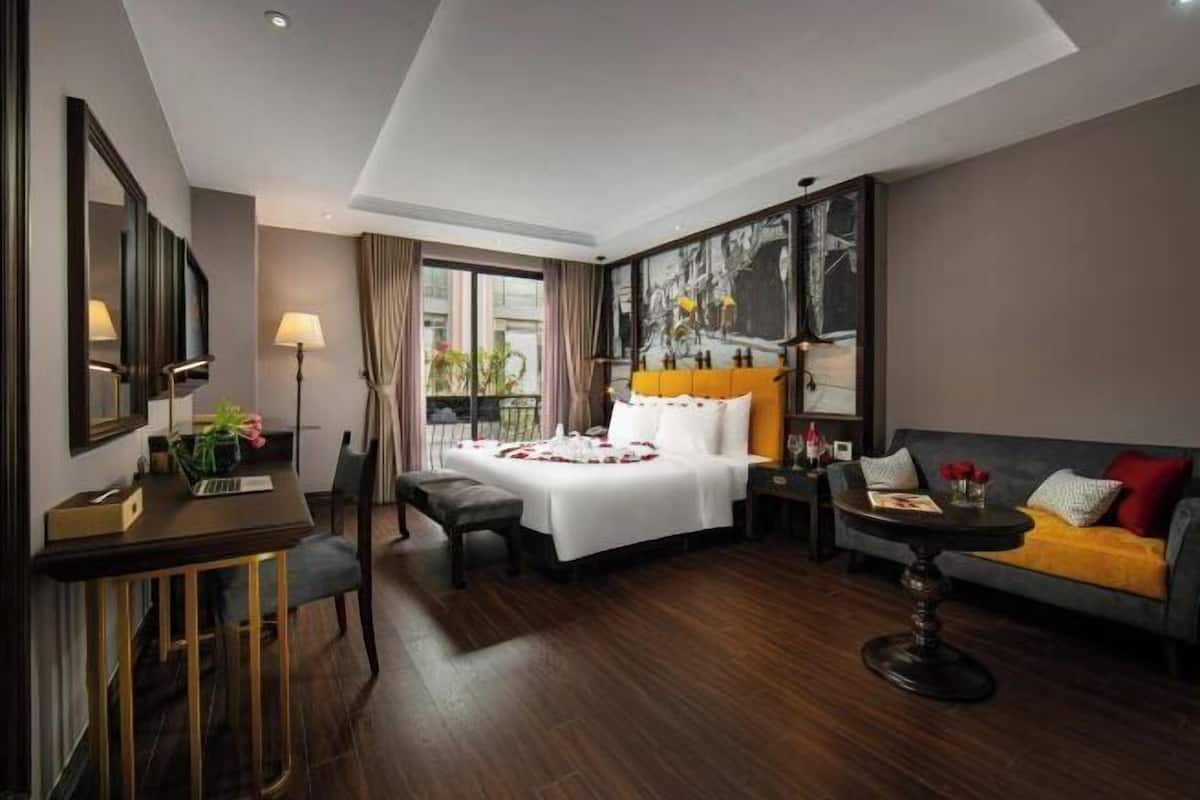 Premium bedding, memory-foam beds, minibar, in-room safe