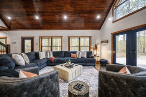 Smart TV, fireplace, video games, books