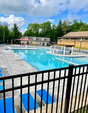 A heated pool
