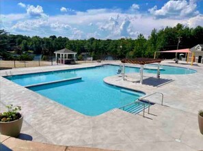 A heated pool