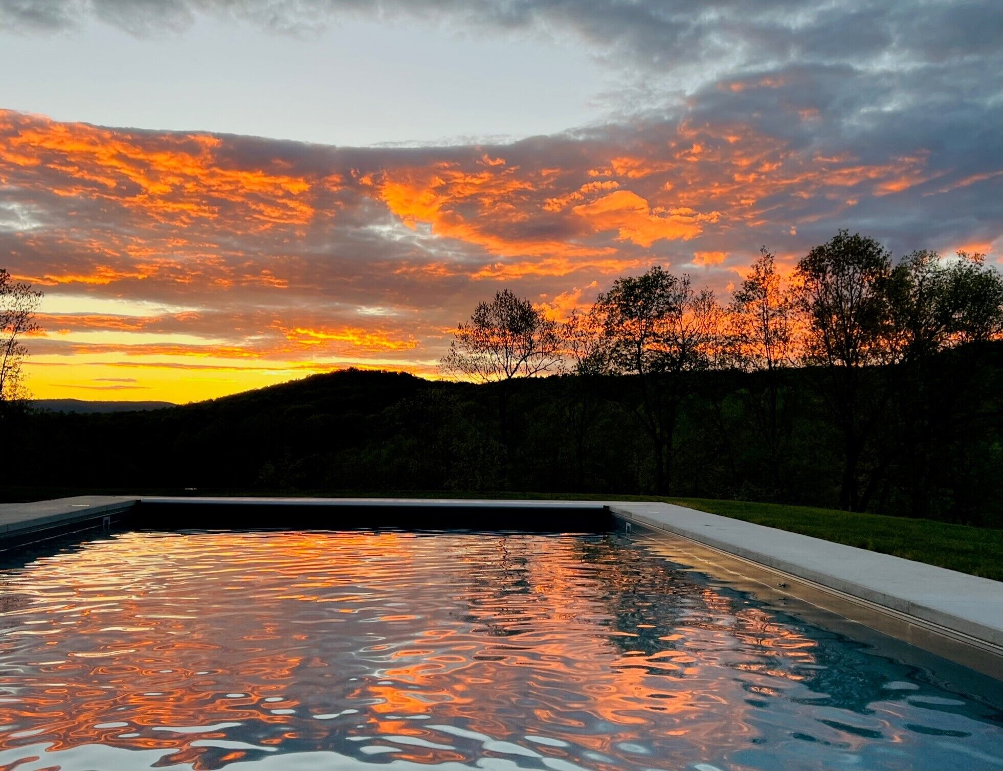 Piscine extérieure, piscine chauffée