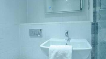 Hair dryer, towels