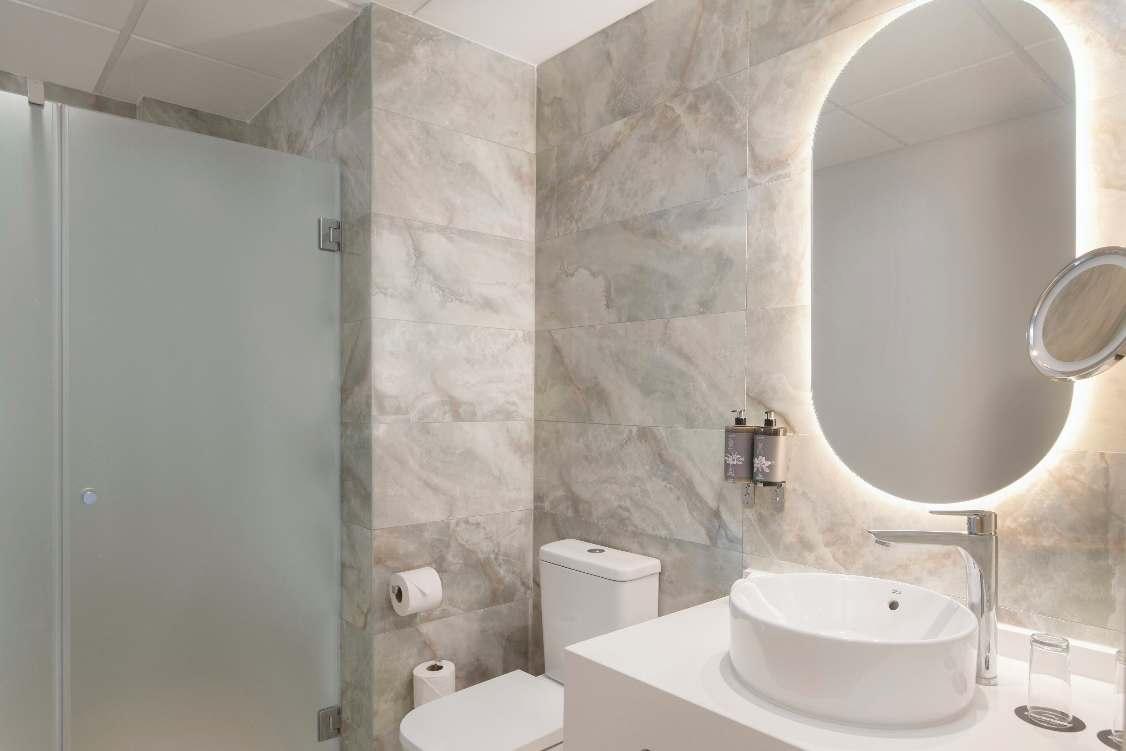 master suite | bathroom | free toiletries, hair dryer, dressing gowns, towels