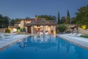 A heated pool