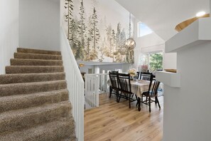 Dining - Family-Friendly Retreat | Game Room, Fireplace & King Bed | Near Coeur d’Alene (Post Falls)
