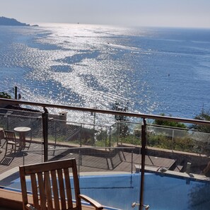 Piscine extérieure, piscine chauffée