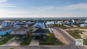 Aerial view - COCO LOCO in Larry's Harbor private boat ramp (Port O'Connor)