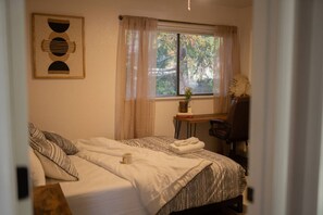 Desk, iron/ironing board, free WiFi, bed sheets