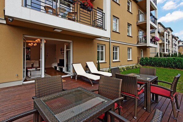 Family Apartment | Terrace/patio - Glamour Apartments Sopot (Sopot)
