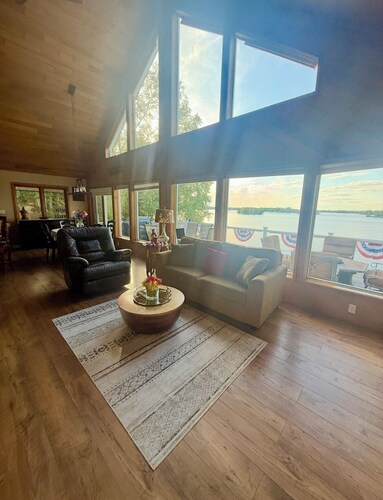 Lakefront Heaven Retreat. Big Lake house with 3 bedrooms and 3 full baths.