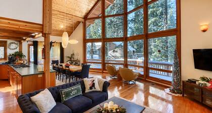 🌄 Luxe A-Frame Panoramic View Yosemite West Cabin - NEW AC and EV Charger🌄