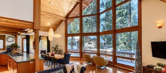🌄 Luxe A-Frame Panoramic View Yosemite West Cabin - NEW AC and EV Charger🌄