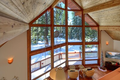 🌄 Luxe A-Frame Panoramic View Yosemite West Cabin - NEW AC and EV Charger🌄