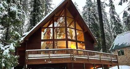★ Most Lux A-Frame Panoramic View Yosemite West Cabin - NEW AC and EV Charger ★